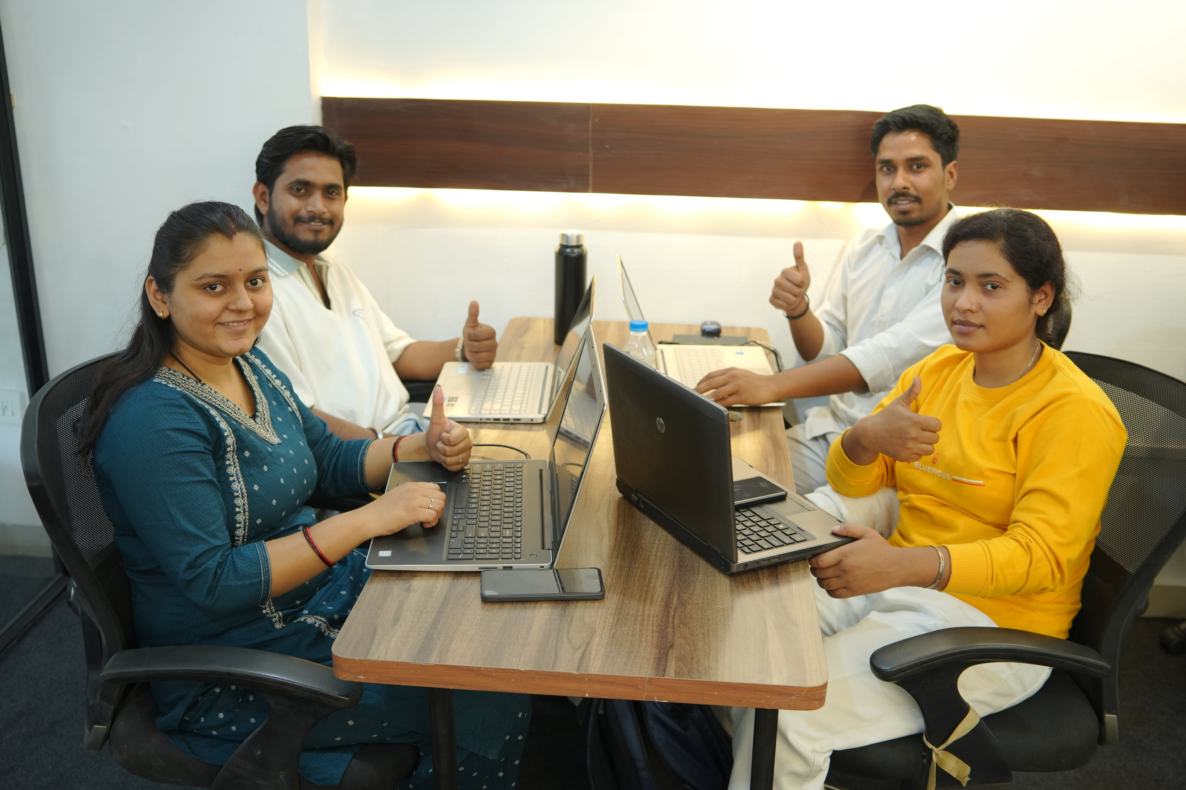 Team working together