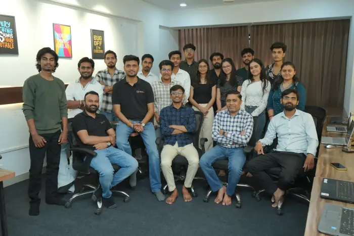 Coding Sharks students and mentors group photo